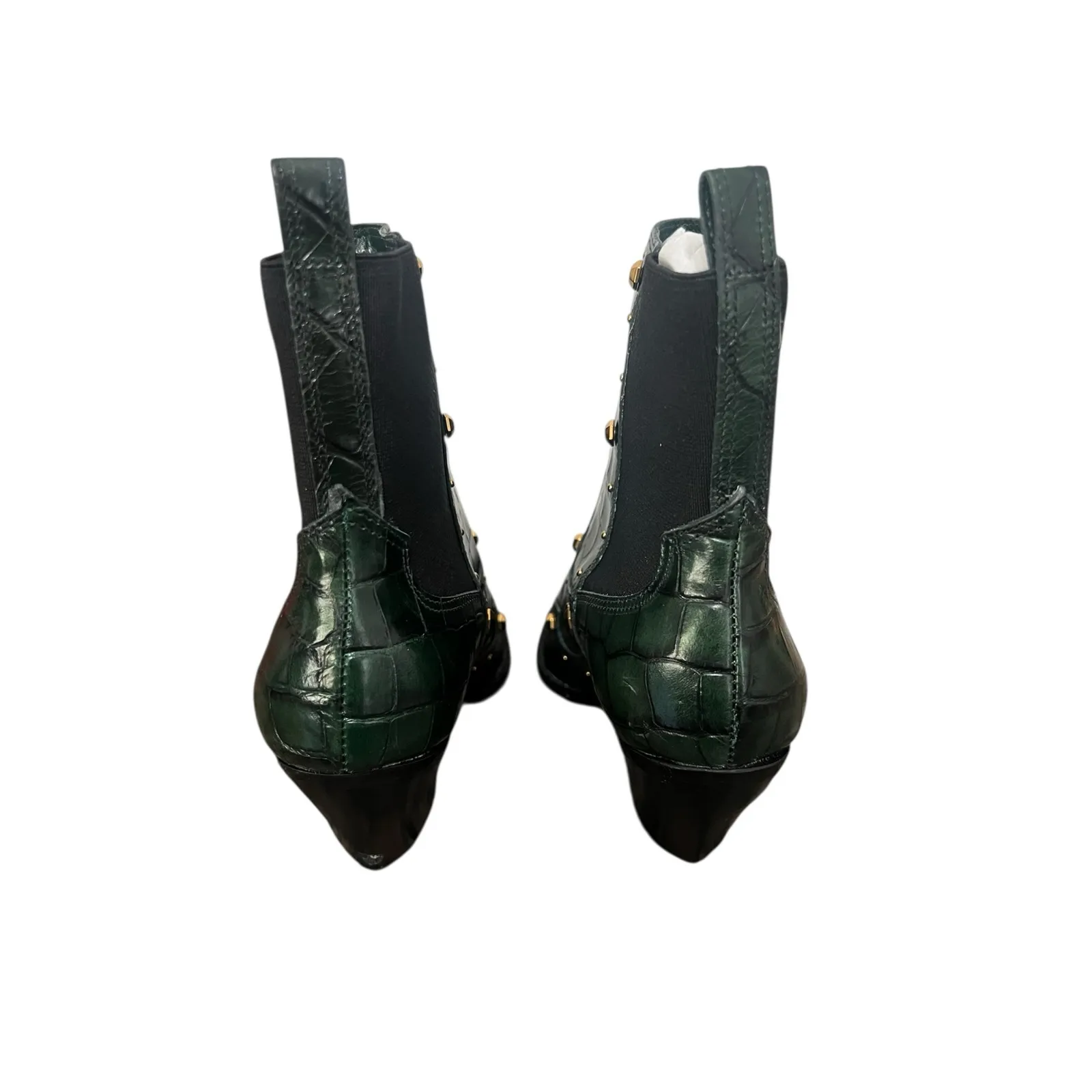 New! Vince Camuto Gold Studded Norley Western Booties - Size 7 (MSRP $189) - Image 5