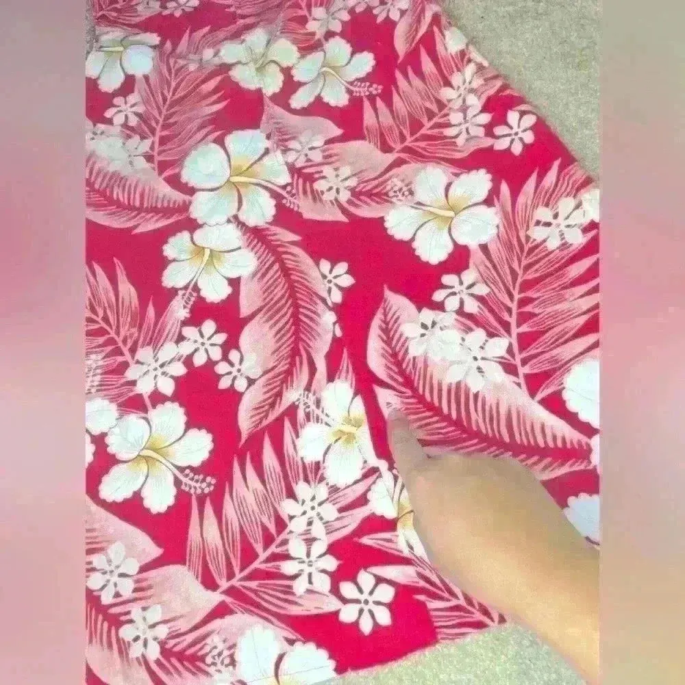 Women’s Hawaiian dress Red Size M - Image 2