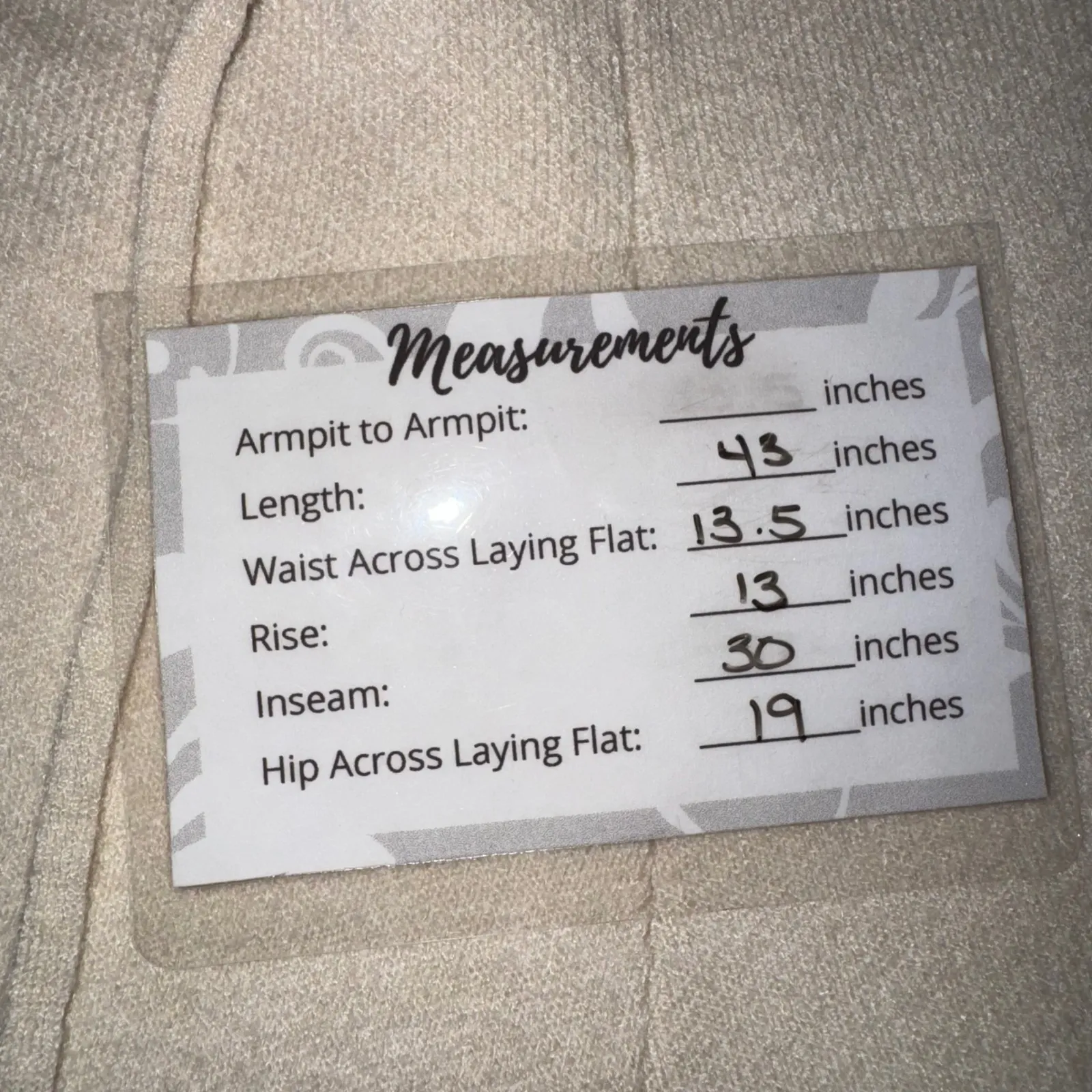 MNG Knit Wide Leg Lounge Pants Cream Drawstring Waist Women's Size S White - Image 8