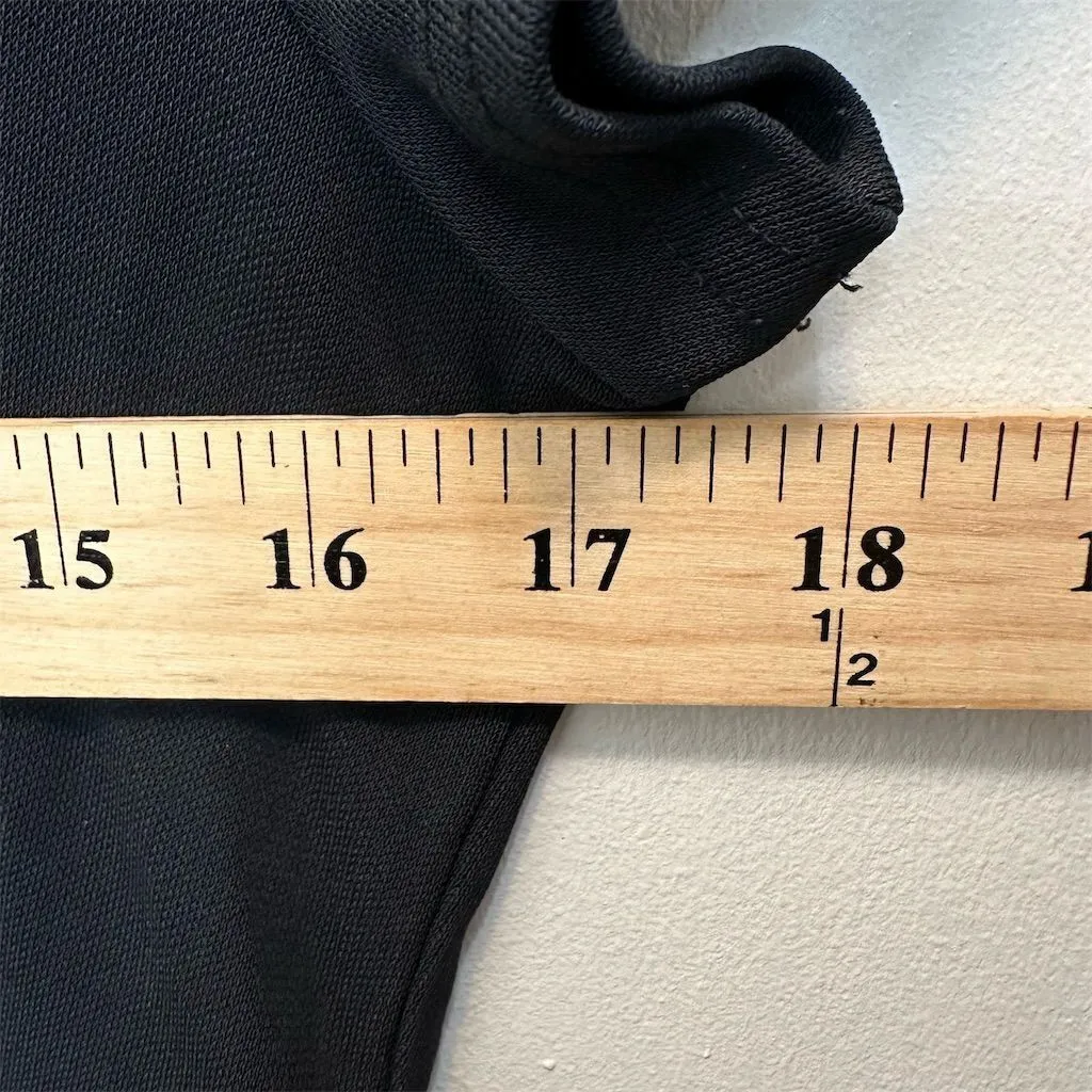 Ann Taylor Women's Black Scoop Neck Short Sleeve Top Size S Career Gothic‎ - Image 6