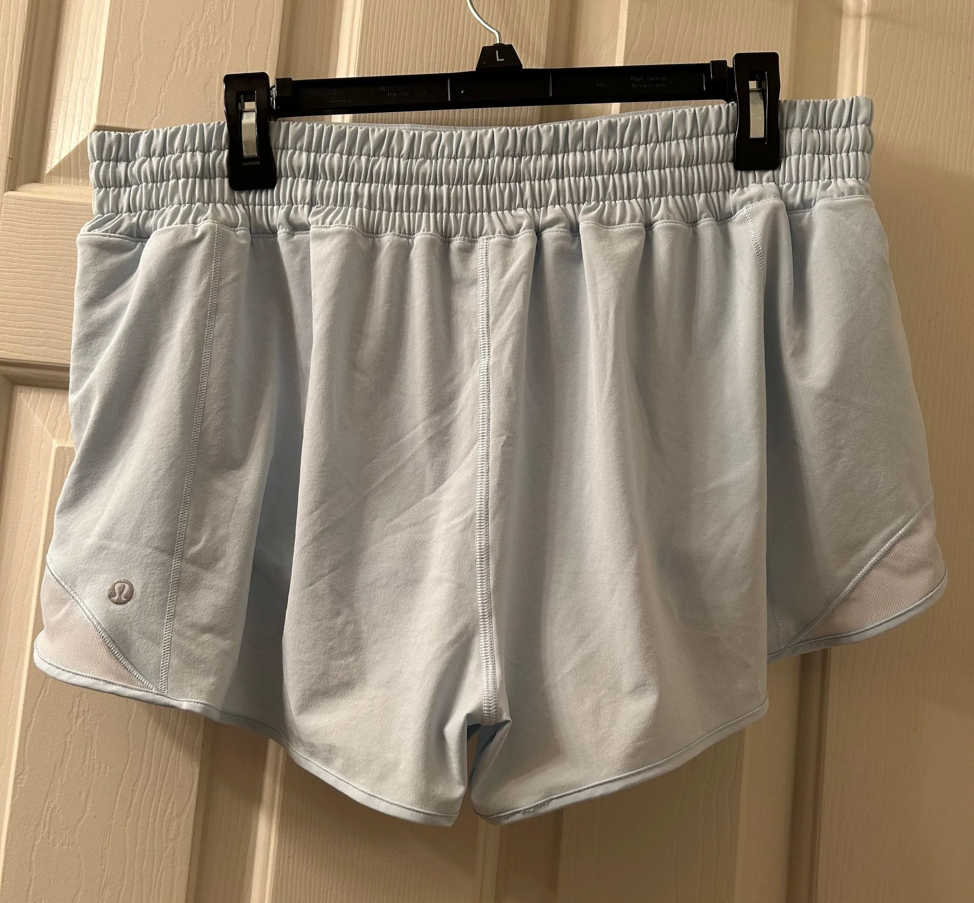 Hotty Hot Short High Rise 2.5” Lined Size 14 Powder Blue - Image 2