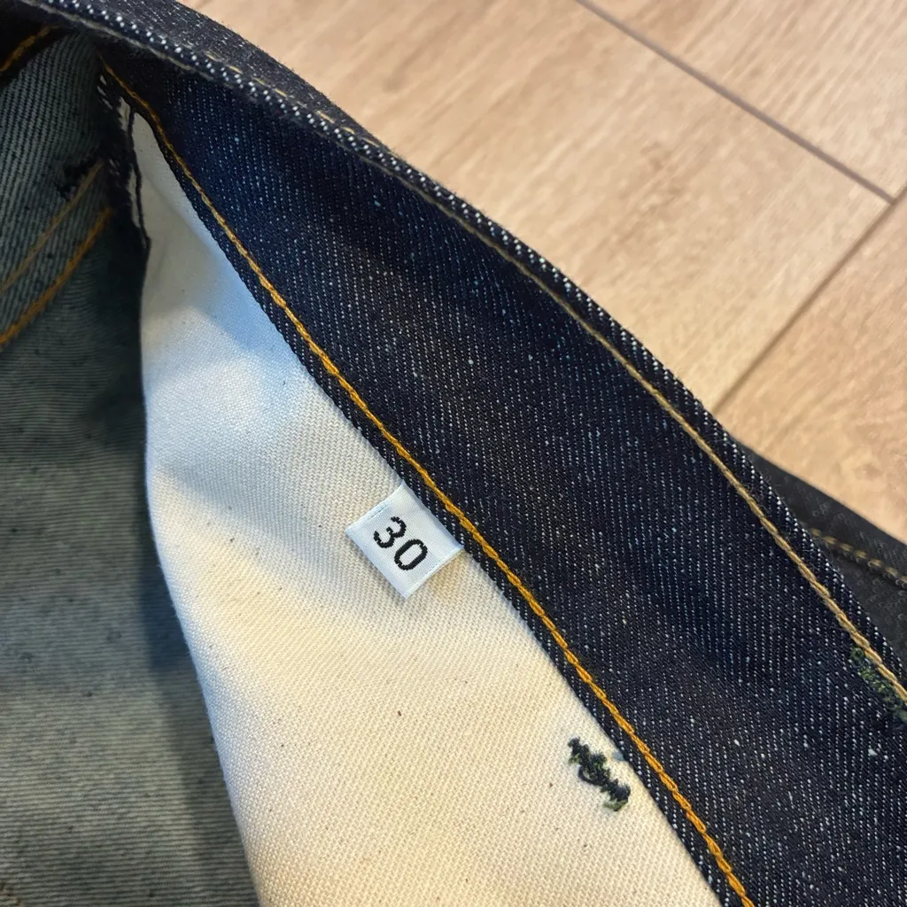 NEW Imogene + Willie High Waisted Straight Leg Jean Japanese Denim Size 30 - Image 6