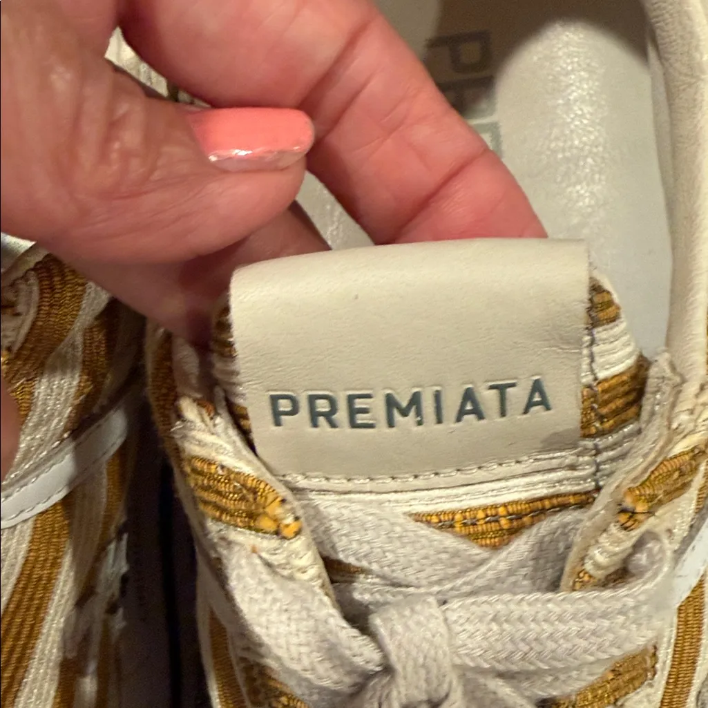 Premiata Beth platform sneakers Womens size 40 VAR 3723 Yellow - Image 4