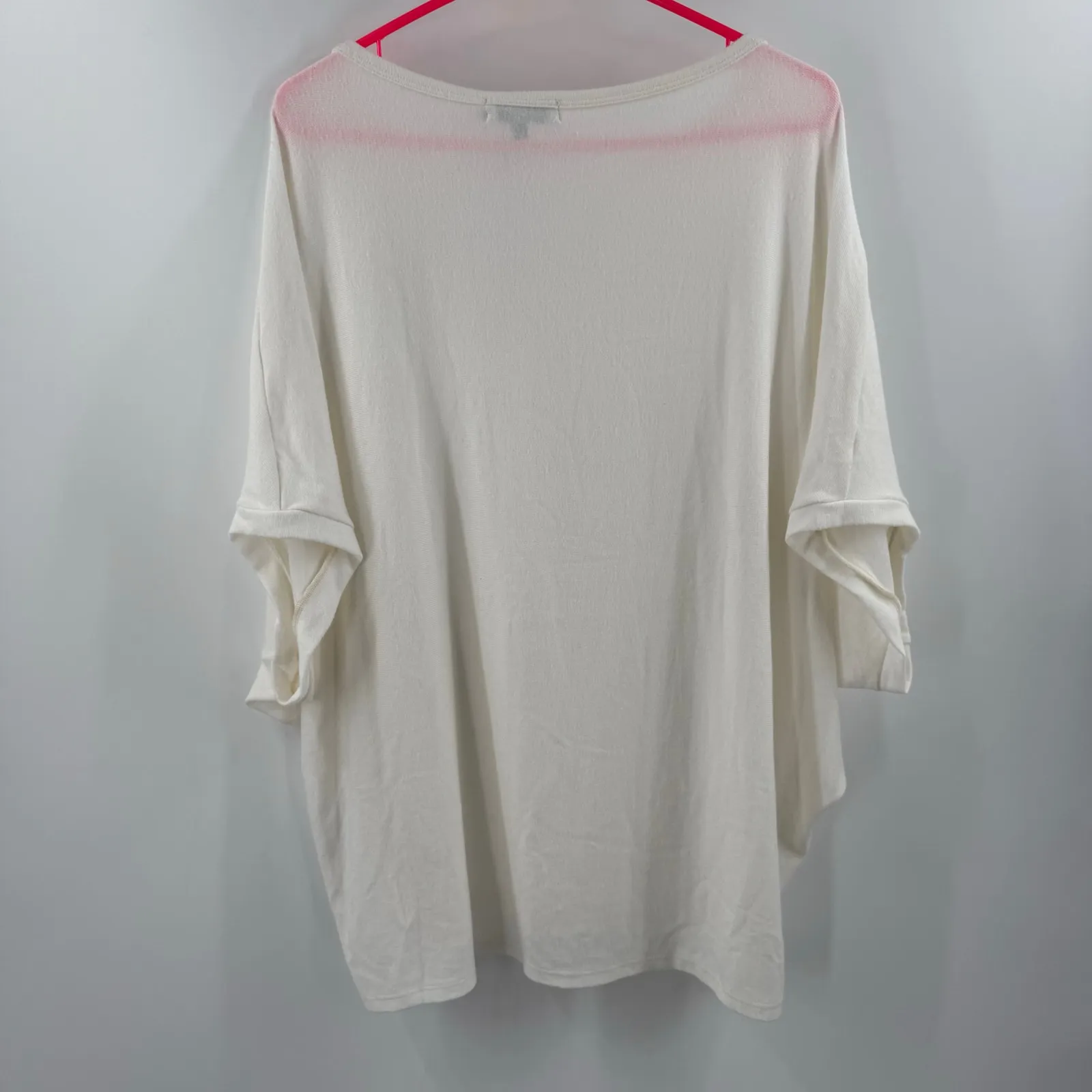 Michael Stars Top Size XXL NWT Verna Dolman Knit Madison Brushed Jersey Chalk - Image 4