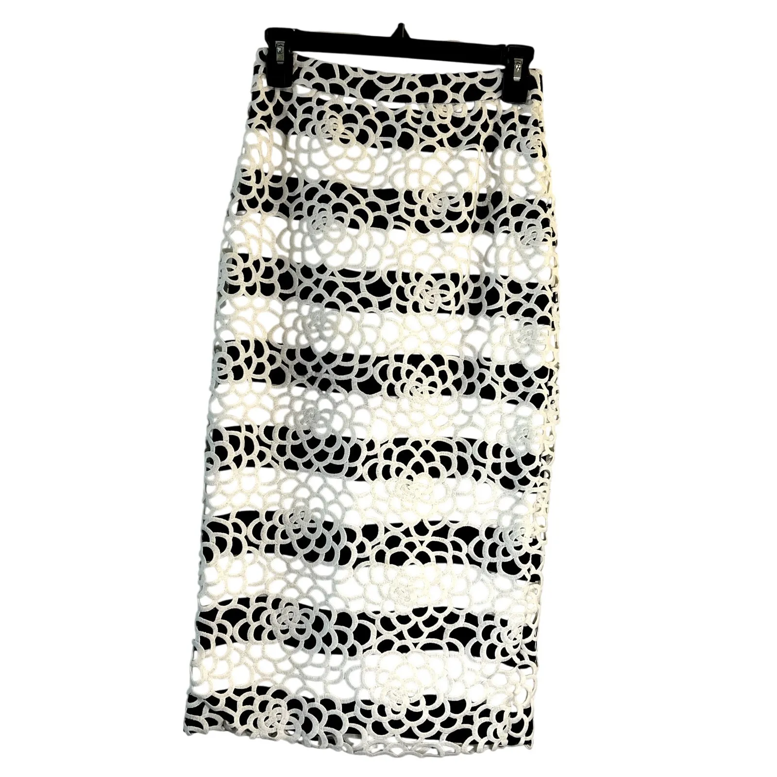 A.L.C. Della Lace Overlay Pencil Skirt Size 0 - Image 2