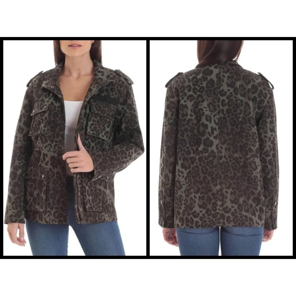 💕AVEC LES FILLES💕 Cotton Cargo Jacket ~ Leopard - Image 3