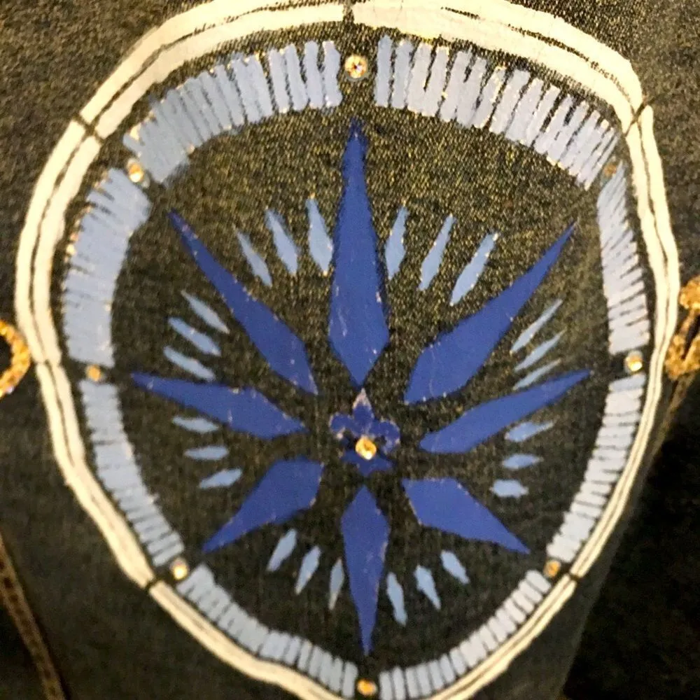 TORRID STRETCH JEAN JACKET WITH BLING BACK - Image 4