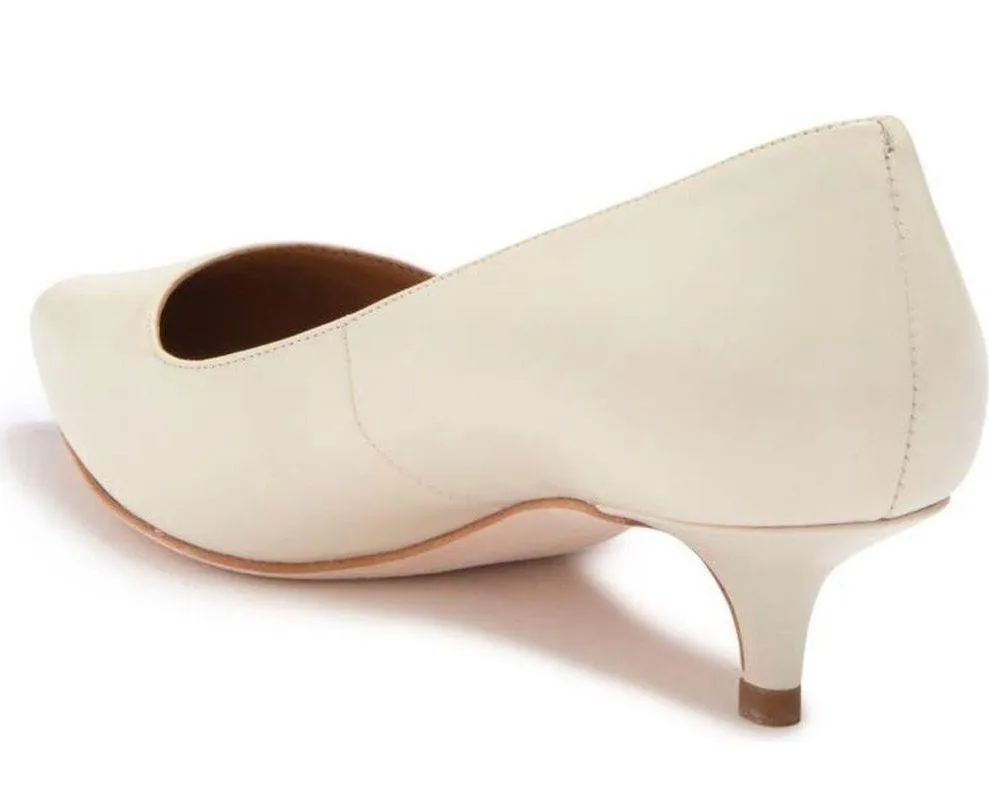Elizabeth Pointed Toe Leather Pump - Image 2
