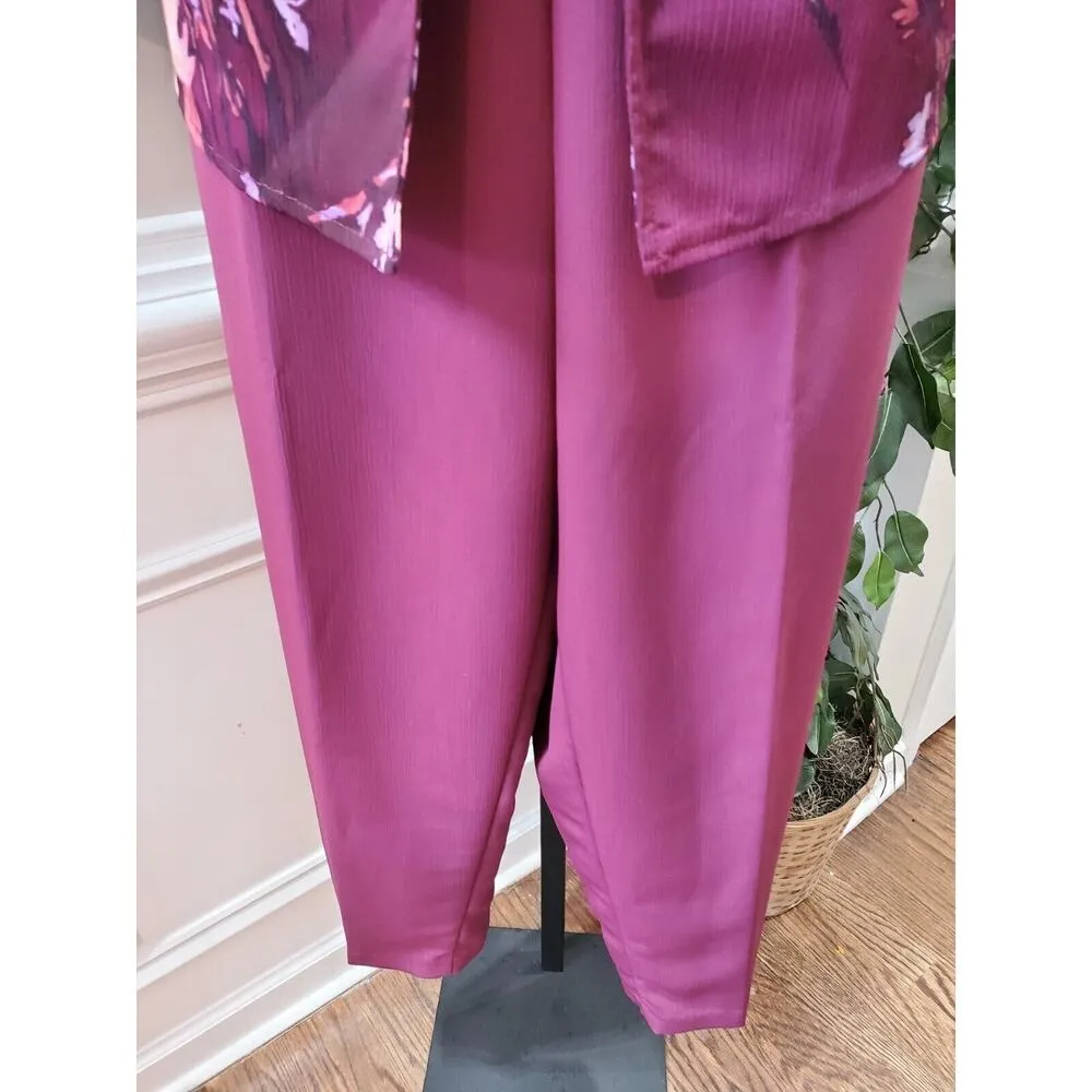 Maggie Sweet Women’s Purple Pants & Button Down Shirt 2 Piece Set Size Large - Image 6