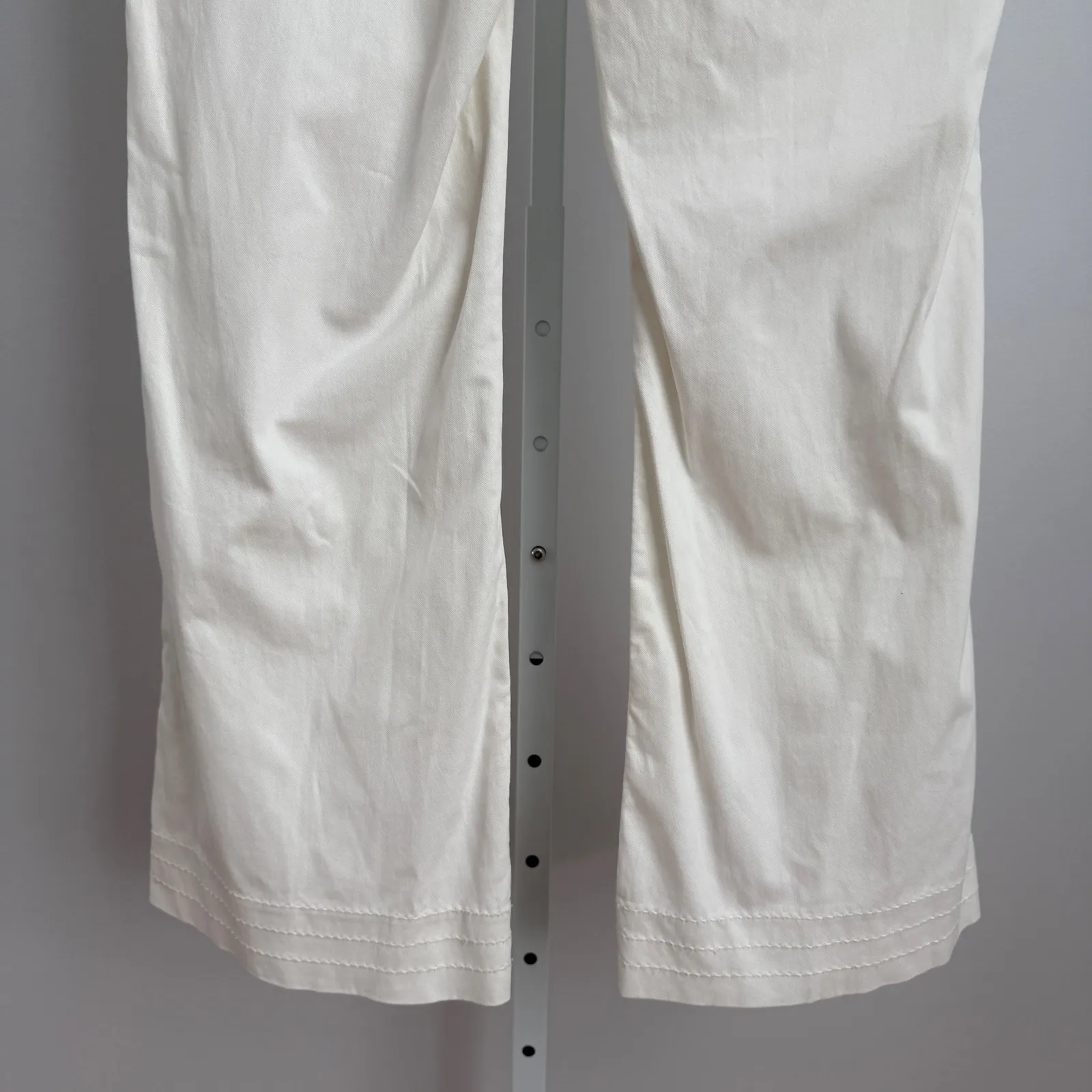 Banana Republic Martin Fit White Flare Leg Sailor Pants Women's Size 6P Petite‎ - Image 8