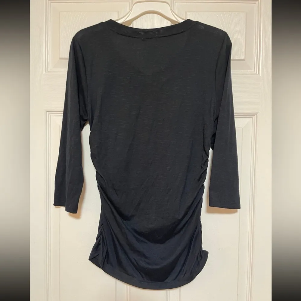 Melrose Chic Pregnancy Black 3/4 sleeves Top Size S - Image 2