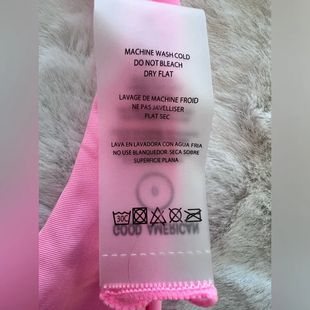 NWT: Good American Sugar Pink002 Halter Bikini Top Size 0 - Image 7