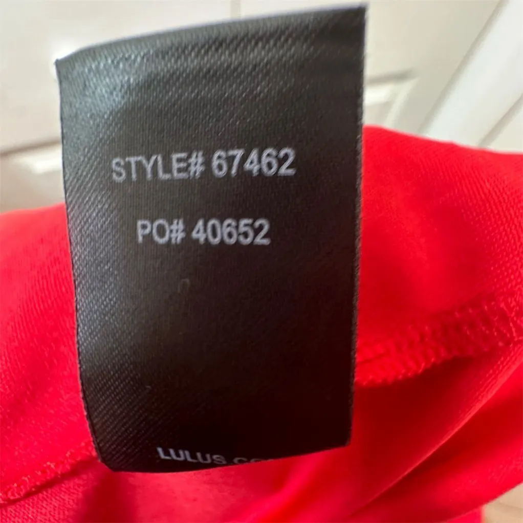 Lulus Women's‎ Strapless Red Skater Dress Size S Short Party Cocktail Formal - Image 5