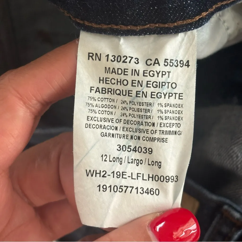 Lee 12 Long Straight Leg Jeans - Dark Blue - Image 5