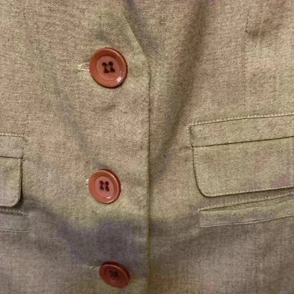 Tan animal print star city vest top sz M 90s y2k vintage fall street wear work - Image 5