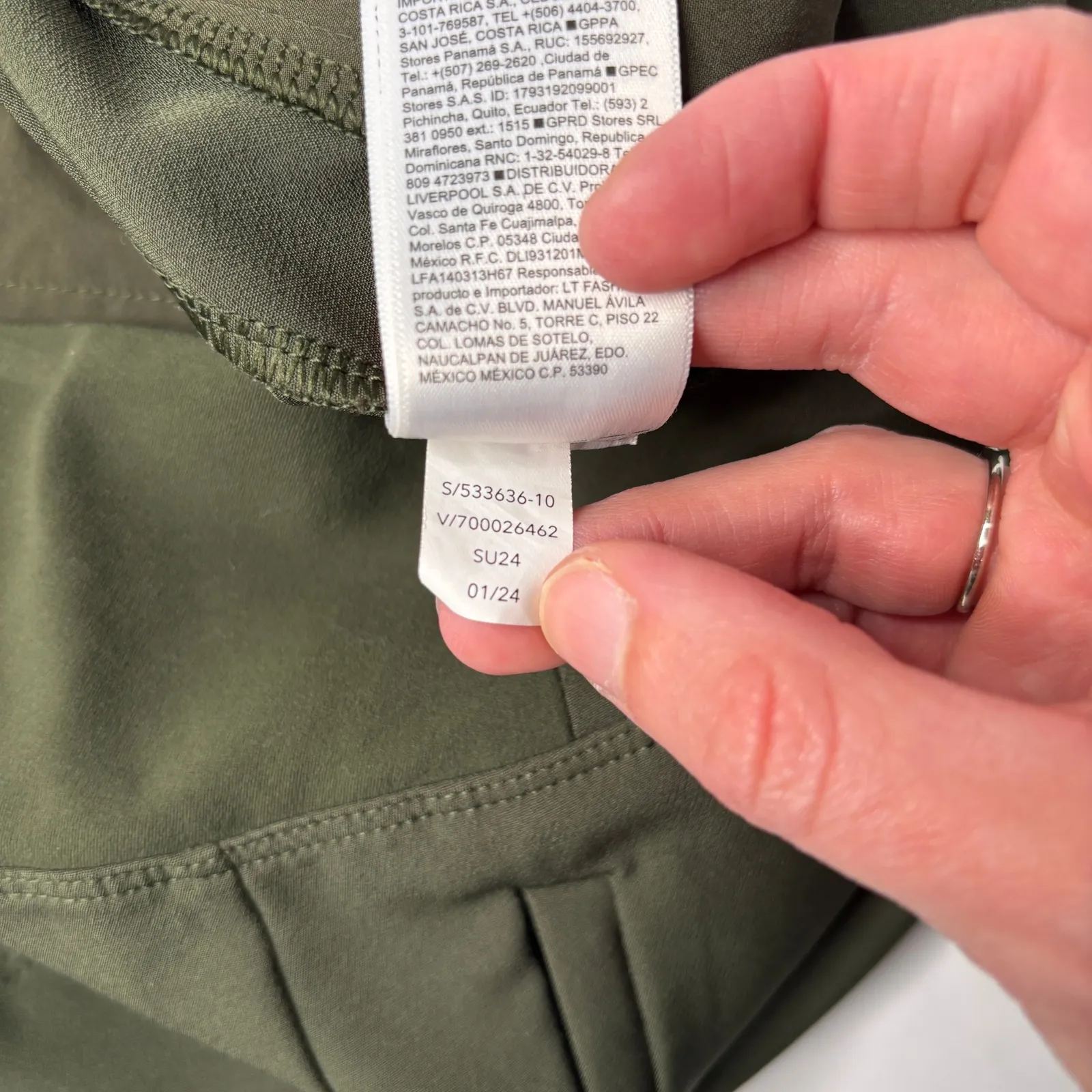 Athleta Brooklyn Mid Rise Ankle Pant Olive Green Womens 10 Work Comfort Stretch - Image 6