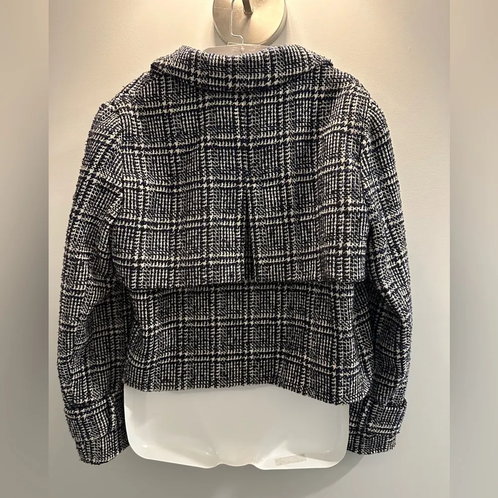 Formula Joven women’s Blue and black tweed cropped blazer See Measurements Size undefined - Image 2