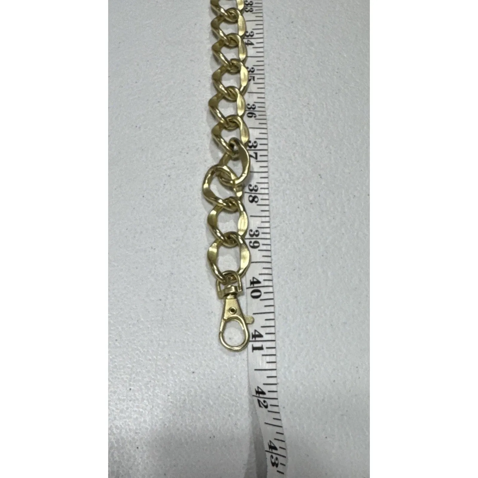Womens Gold Tone Medallion Chunky Chain Link Belt 41" Long Y2K Party Fashion - Image 10