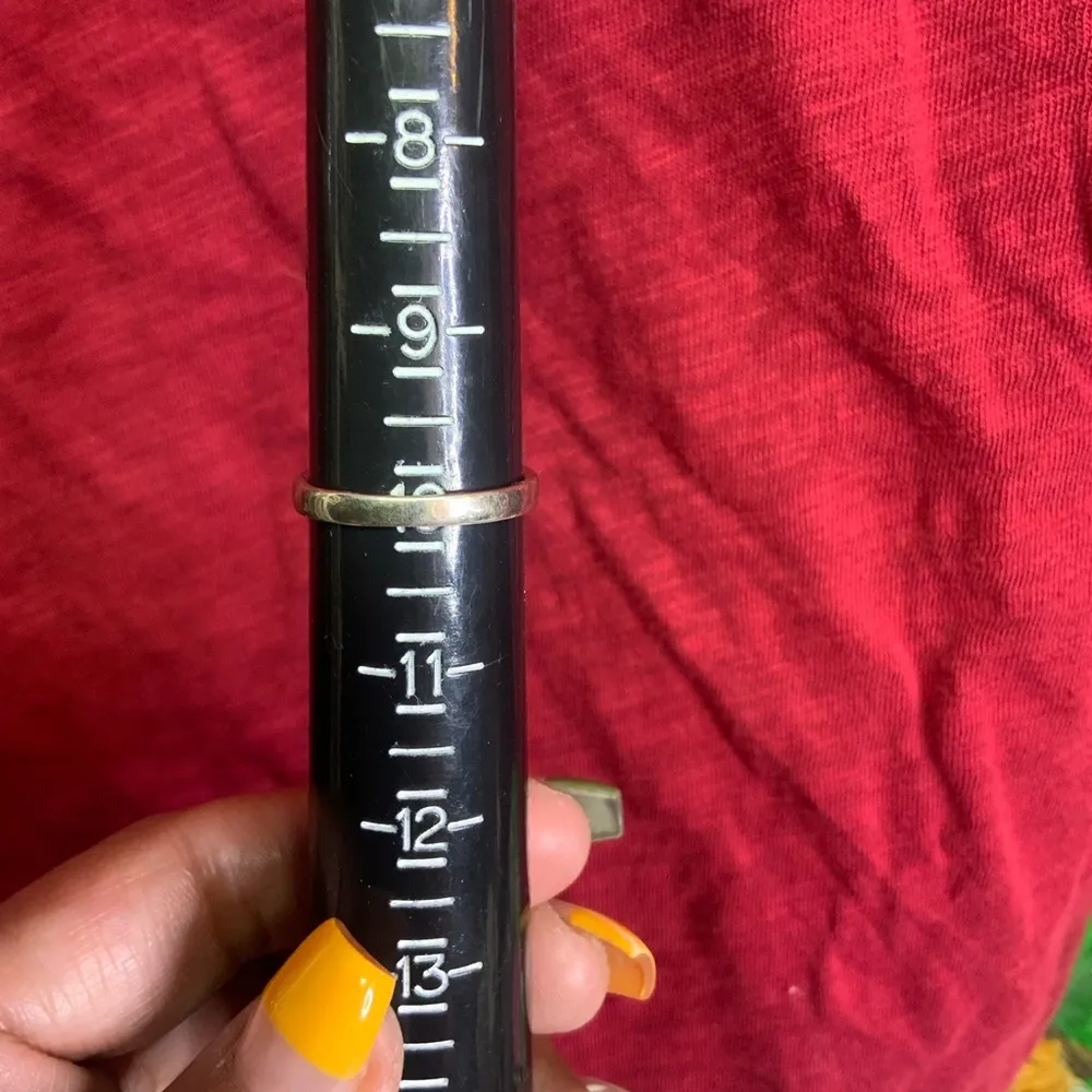 Sterling Silver 925 Band Ring With White Stones - Image 4