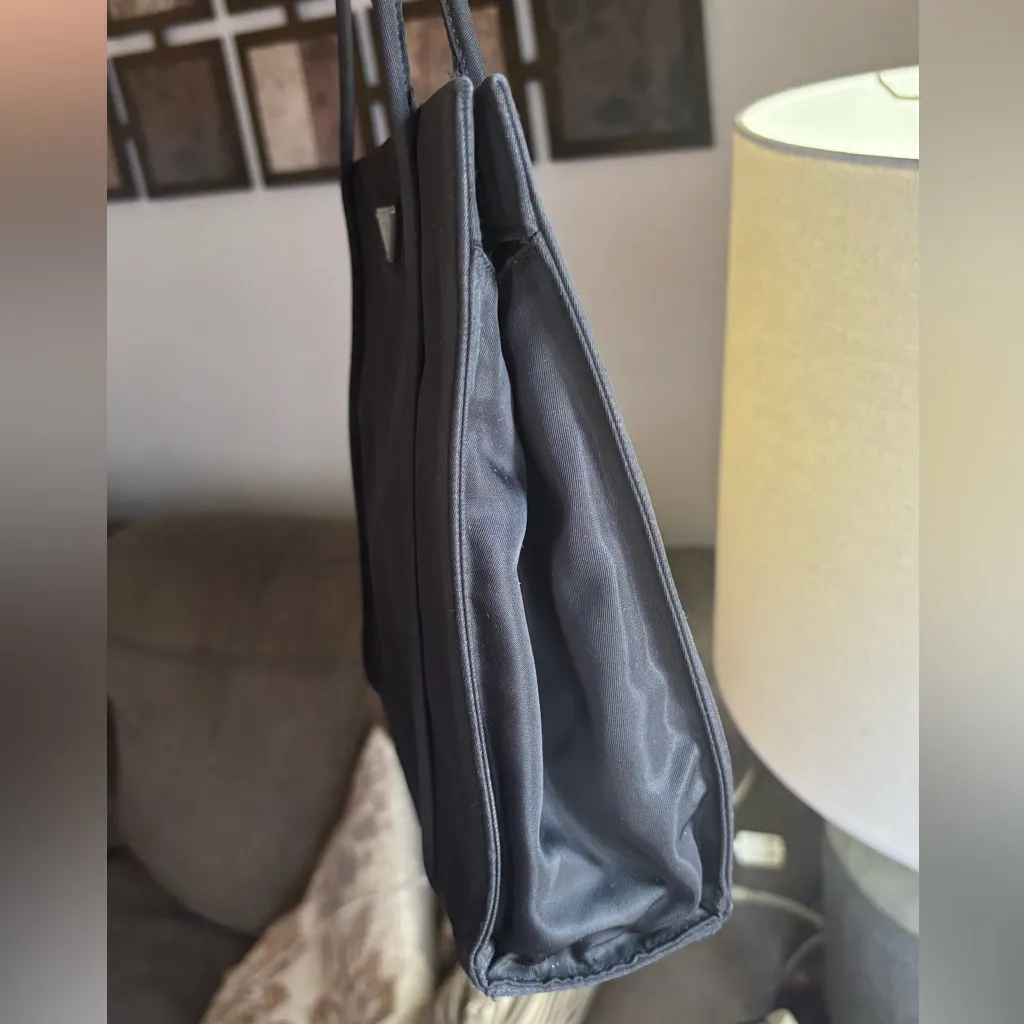 RARE🔥AUTHENTIC PRADA NYLON Logo Satchel/Shoulder/ Nylon/leather wallet - Image 14