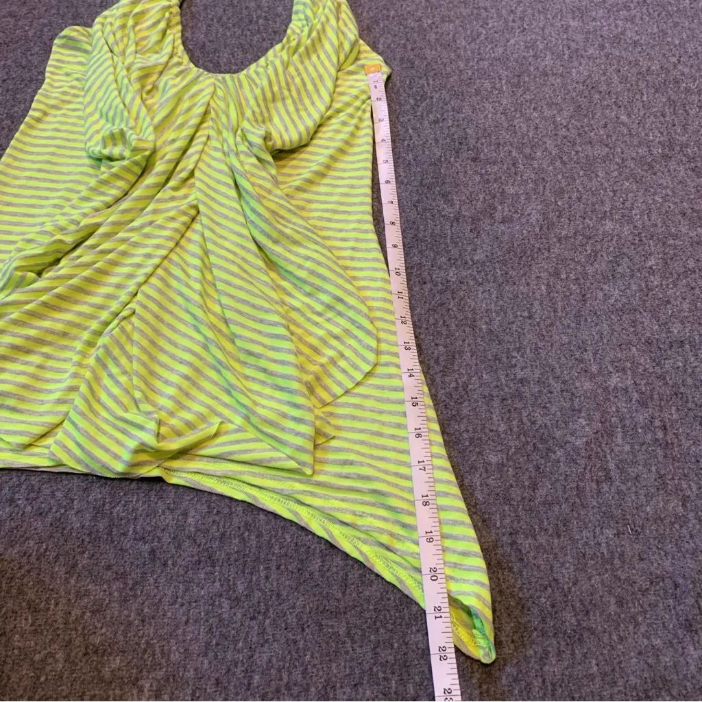 Womans Arden B. Stripped Flowy Asymmetrical Halter Top Size Small - Image 8