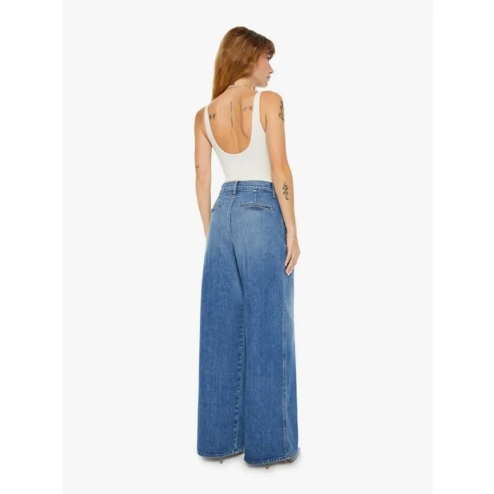 💕CLARE V. x MOTHER💕 Pleated Belle Prep Heel ~ Playing in Paris 32 NWT Blue - Image 4