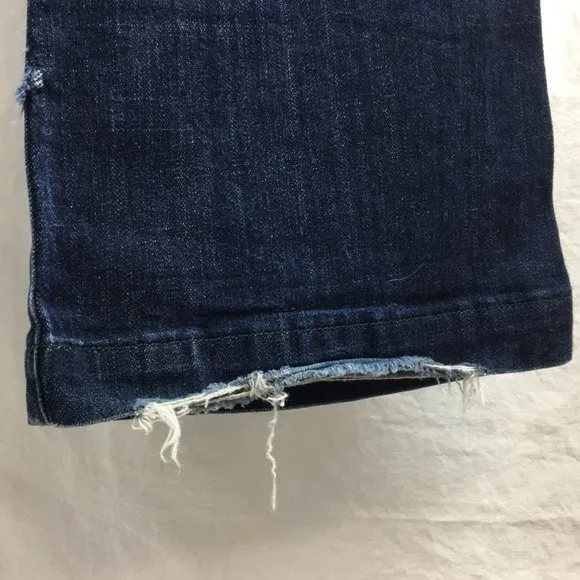 Miss Me Dark Blue Flair Wide Leg Low Rise Jeans 27 - Image 5