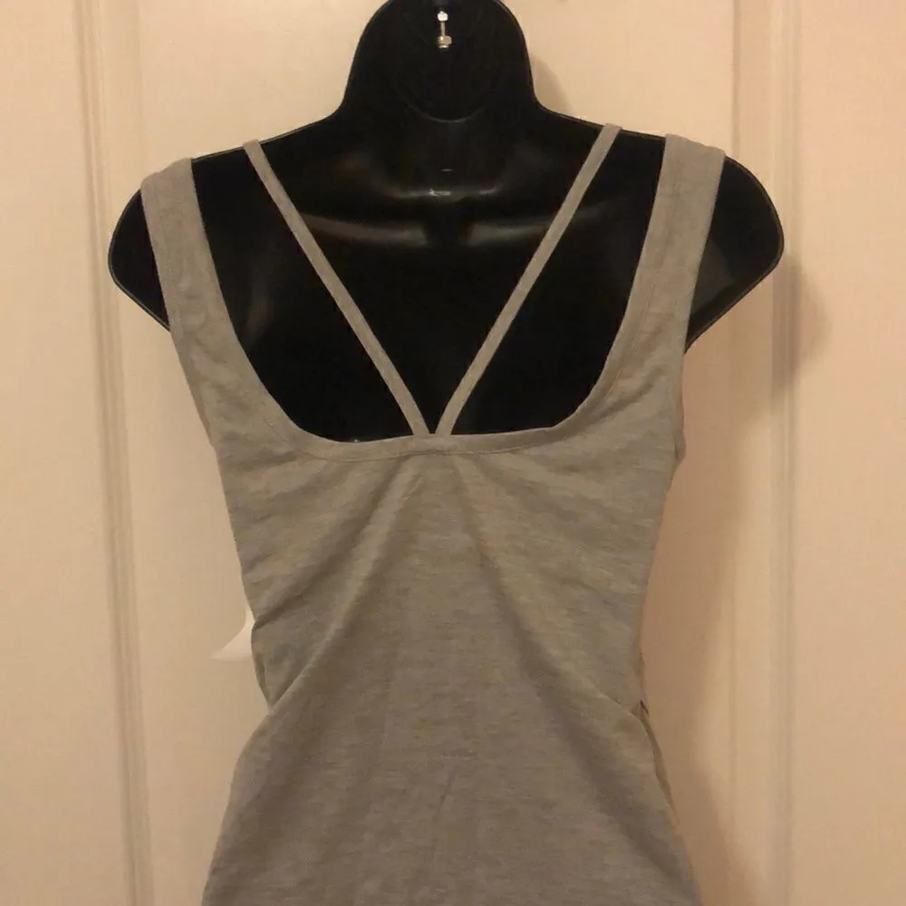 BONGO Asymmetrical tank in gray - Image 4