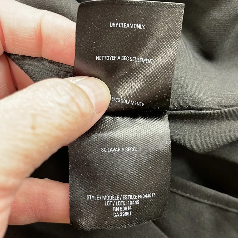 T Tahari NWT Black Ricky Crochet Trim Bell Sleeve Dress Size 10 - Image 13