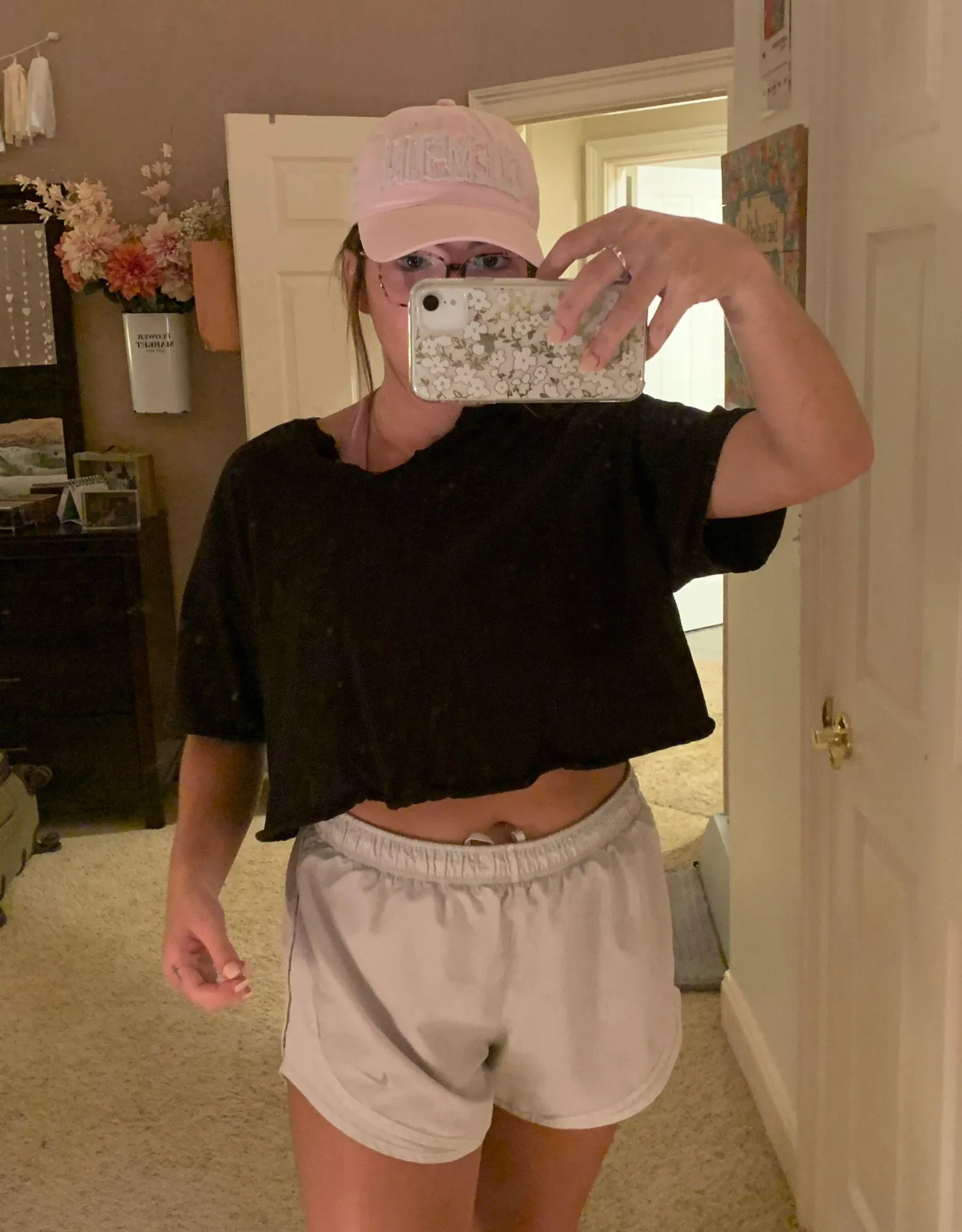 Hanes Black Cropped Top - Image 2