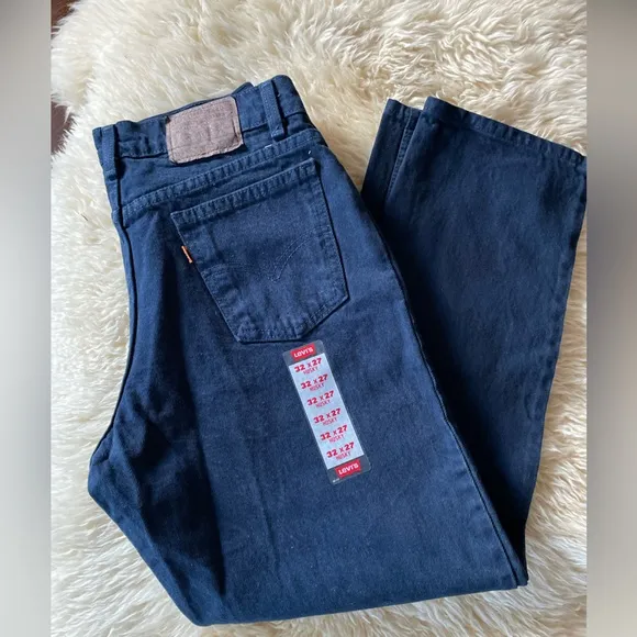 90s deadstock vintage Levi’s 550s garment dyed relaxed fit 1995 orange tab - Image 2