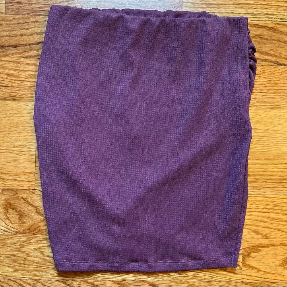 Free People Women's Angie Wrap Skirt in Purple size medium - Image 3
