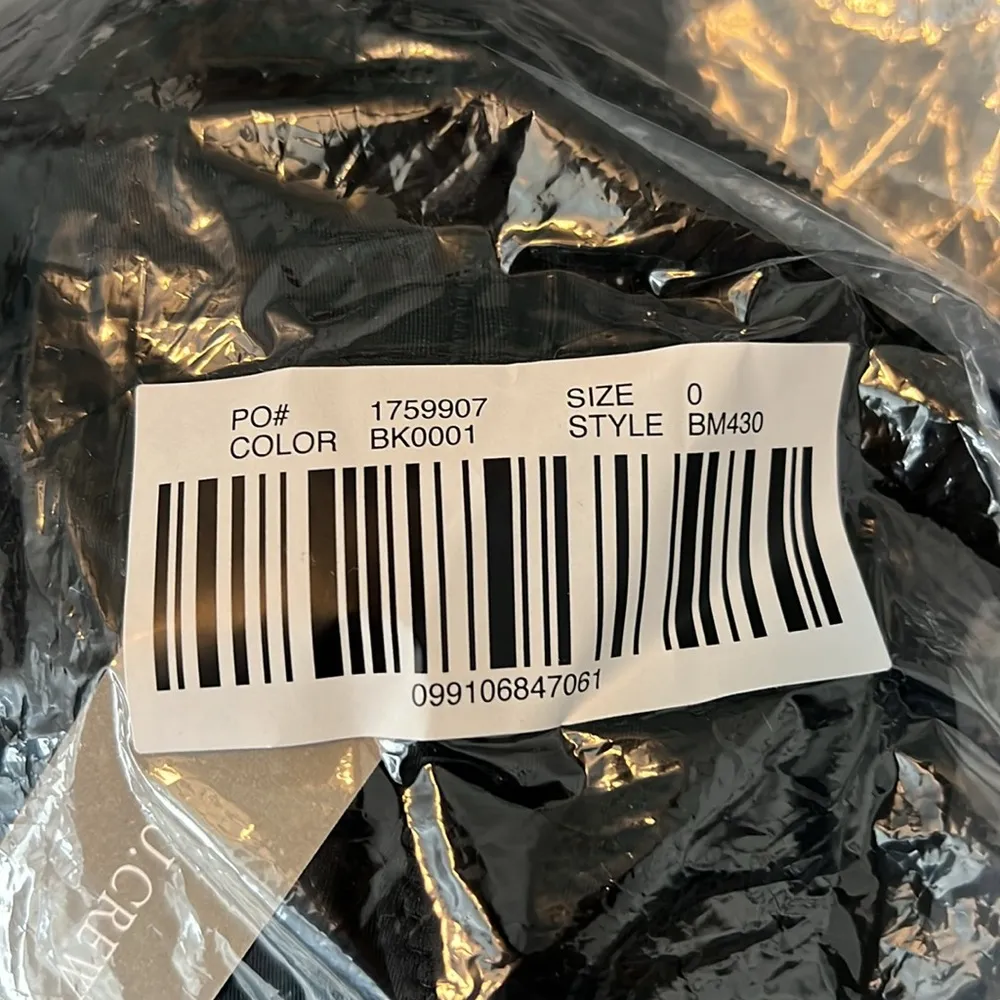 JCrew Scrunchie Strap Plunge One Piece Swimsuit Black Size 0 NWT - Image 8