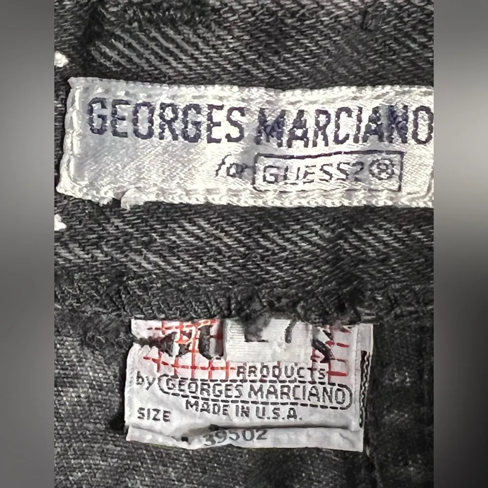 George’s Marciano for Guess vintage black denim skirt. Size 27 - Image 6
