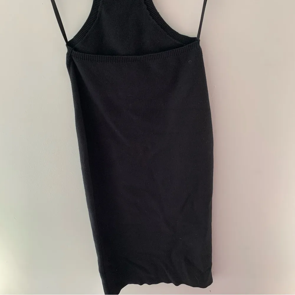 Mable Midi Knit Cutout Black Dress - Image 7