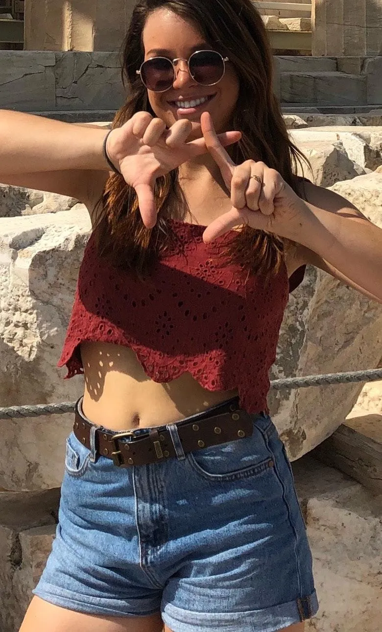 Tobi High Waisted Denim Shorts - Image 2