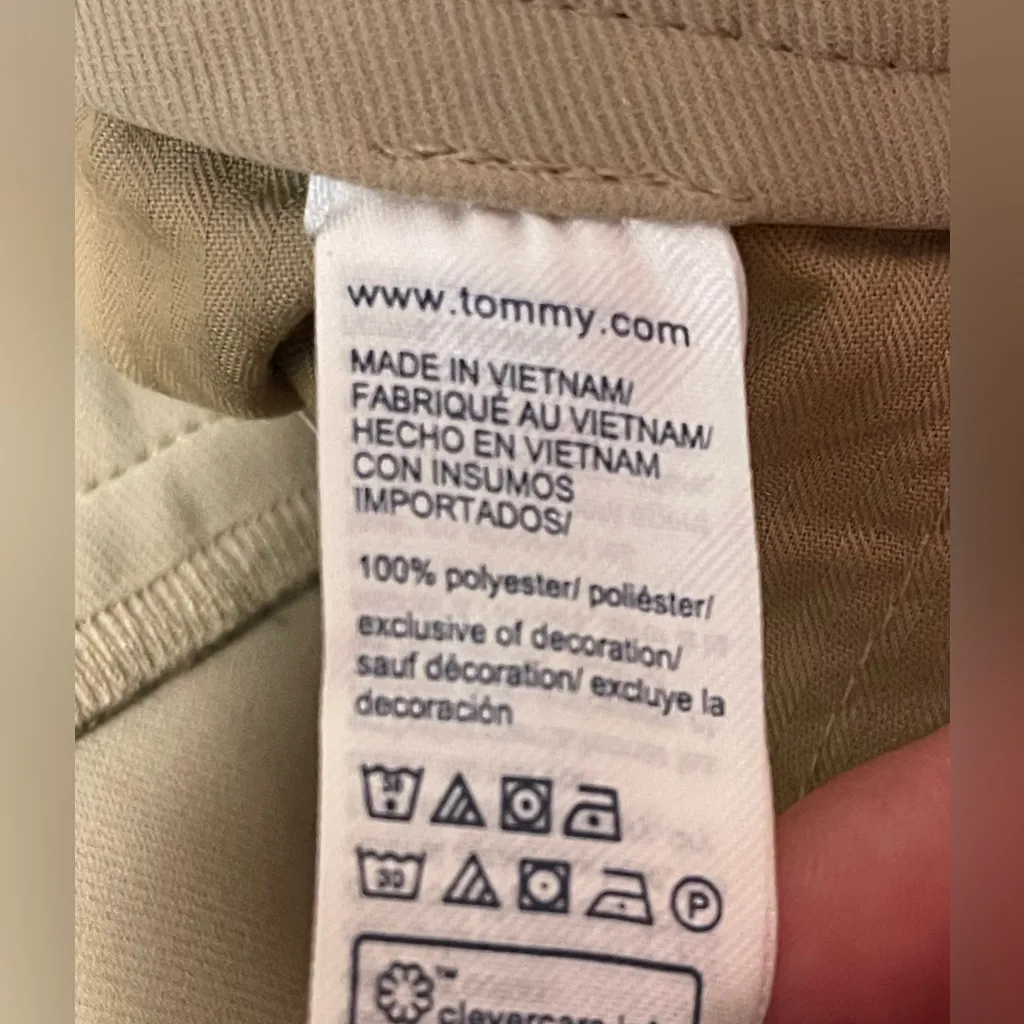 Tommy Hilfiger Wide-Leg Tan Trousers in Tan NWT Menswear Inspired Preppy Workers - Image 15