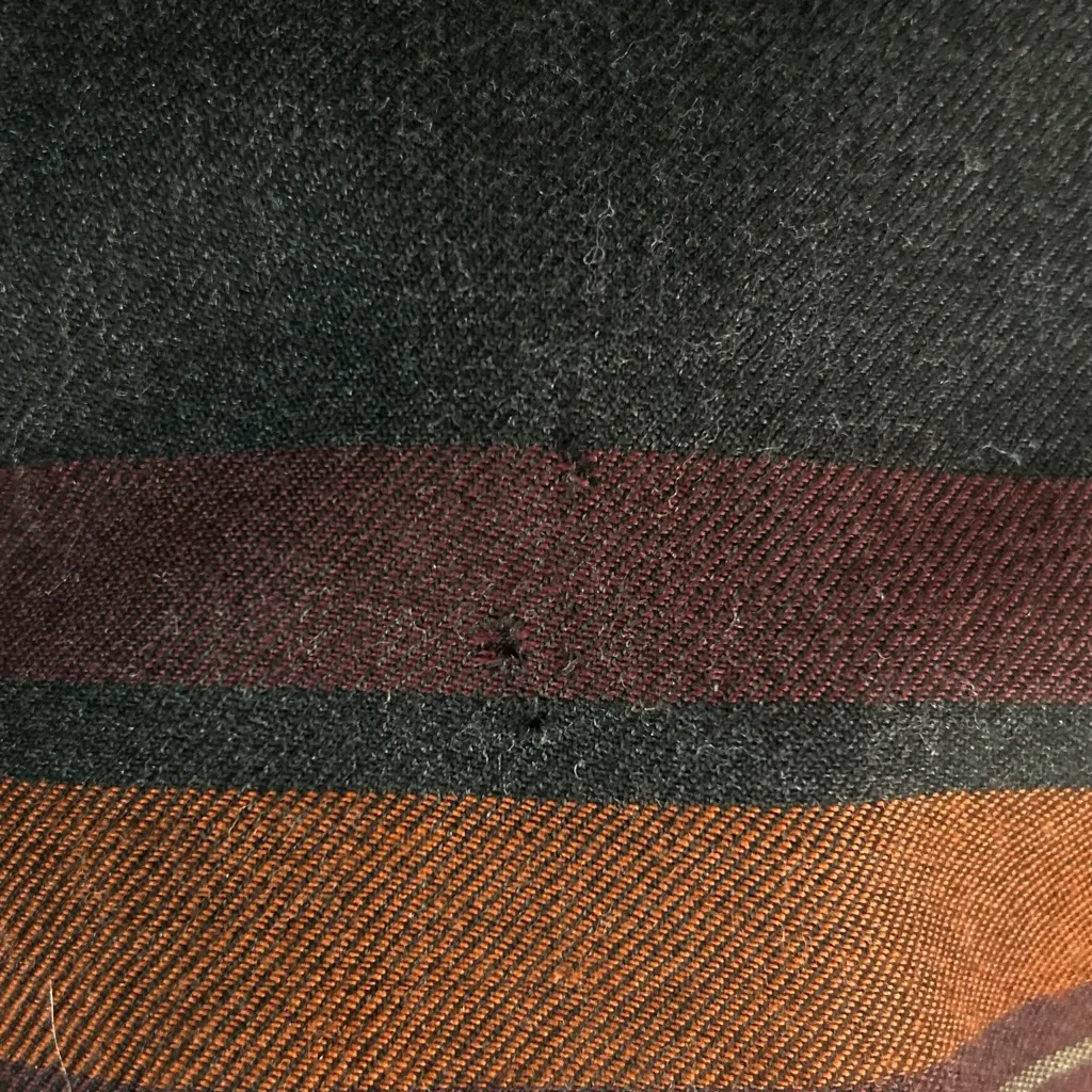 Valerie Stevens Black and Orange Wool Maxi Skirt - Image 4