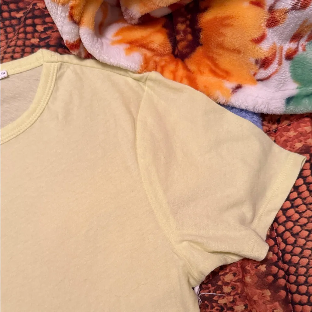 Good American Light Yellow Tee - Image 6