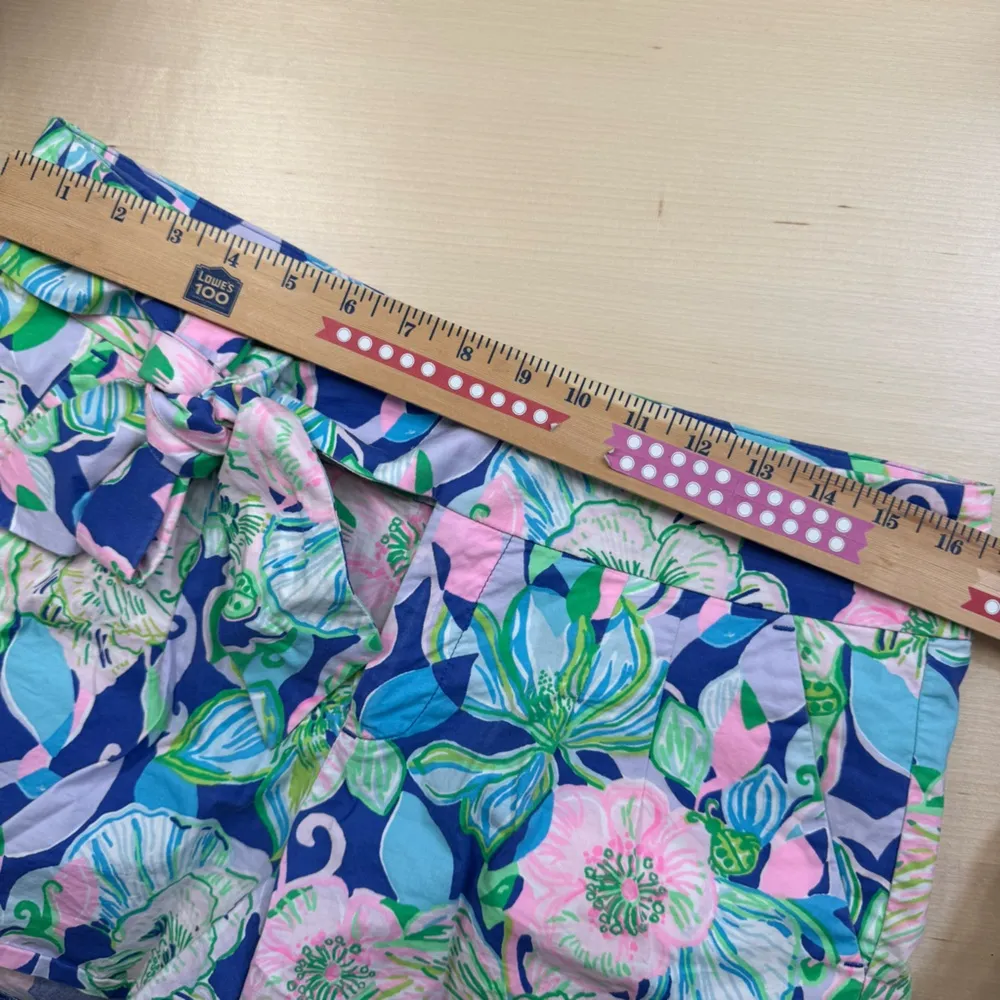 Lilly Pulitzer Kaden Shorts 4” Multi Beak Calm Carry On Bow Belt Women’s 10 - Image 8