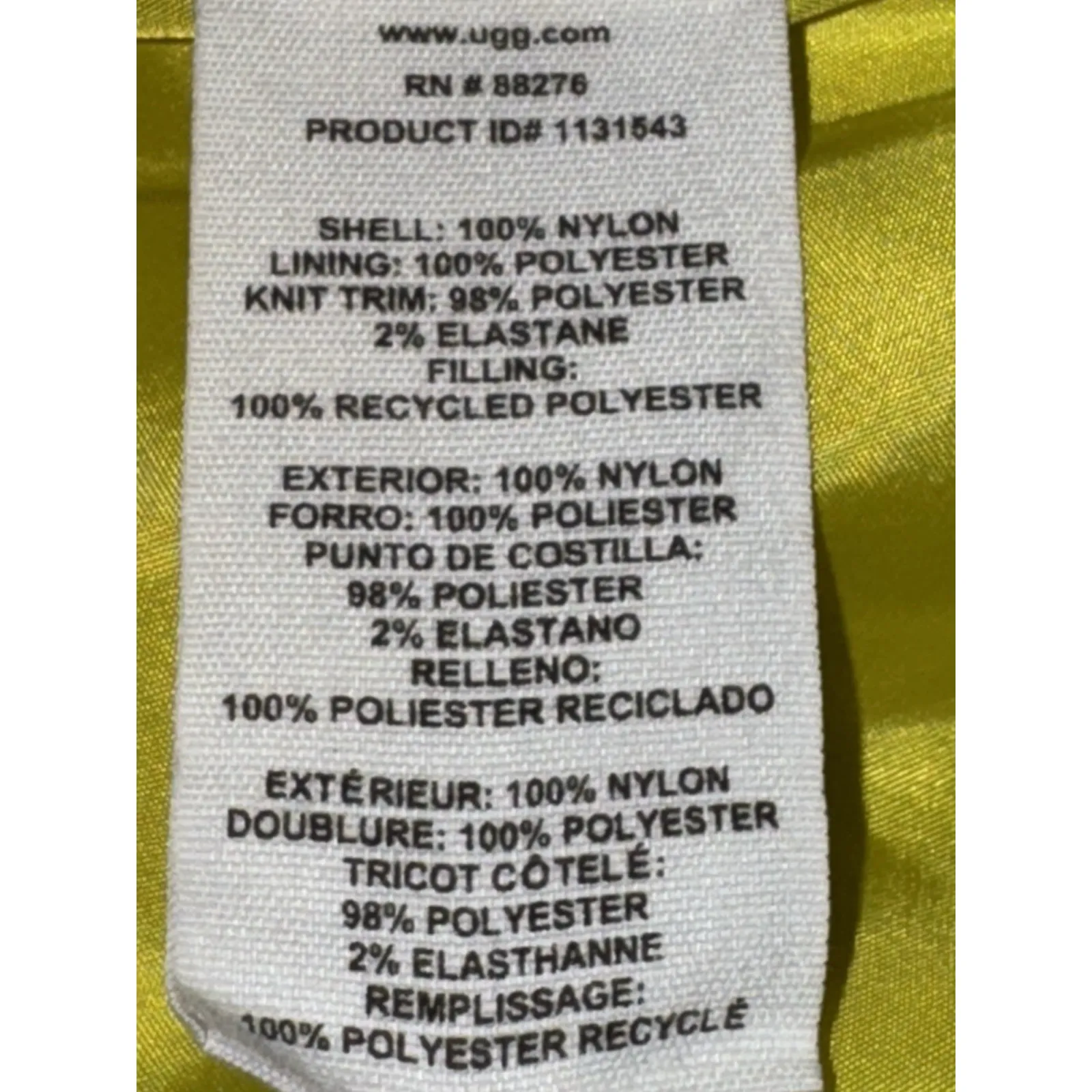 Ugg Coat Women Small Ronny Cropped Puffer Full Zip Hooded Thumb Holes‎ - Image 9