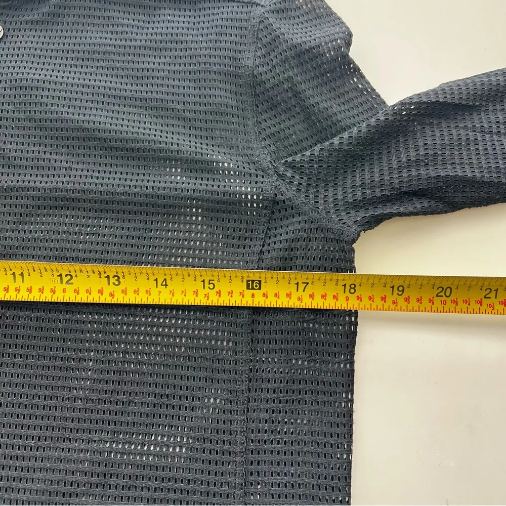 Beyond Yoga Black Mesh So Bomber Jacket long sleeve full zip S - Image 7