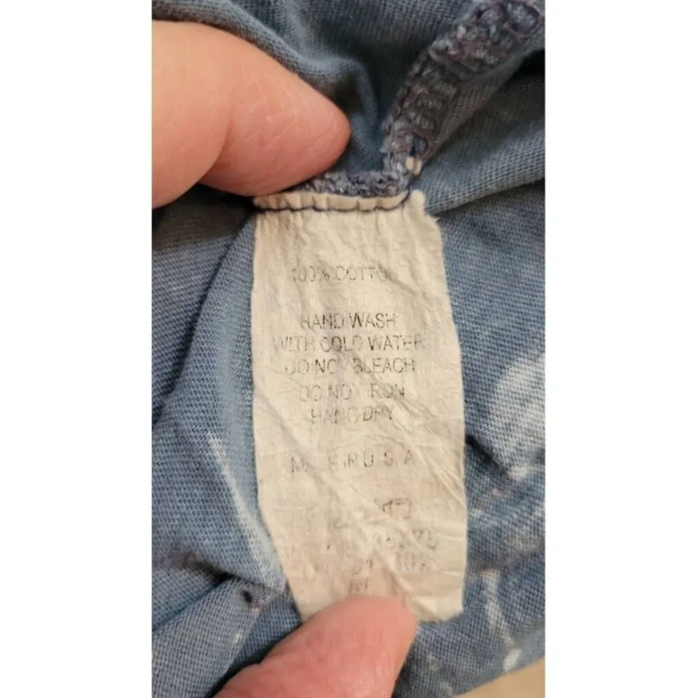 American Age Short Sleeve Elephant Print Cotton Tee Short Sleeve Shirt Sz M - Image 5