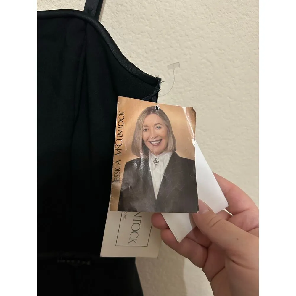 NEW VINTAGE Scott McClintock Dress Black Formal Dinner Cocktail Party Maxi Dress Size 8 - Image 5