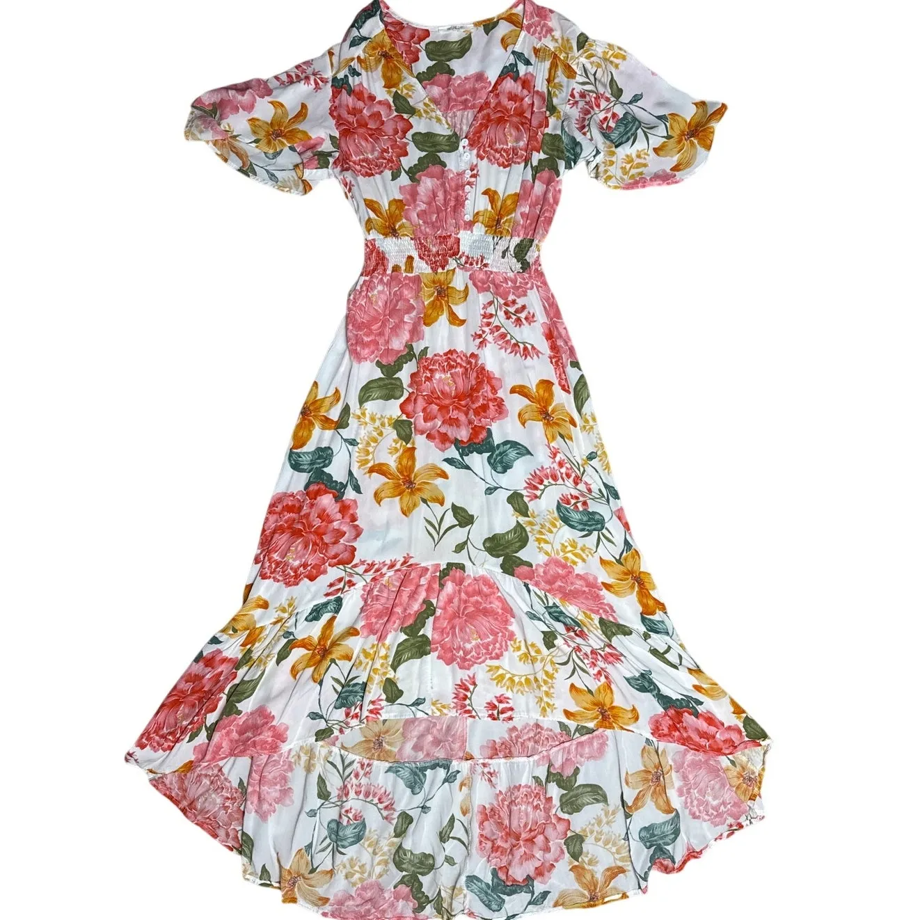 Able the‎ Label Osaka Garden Party Hi-Low Dress Multi Size Small - Image 3
