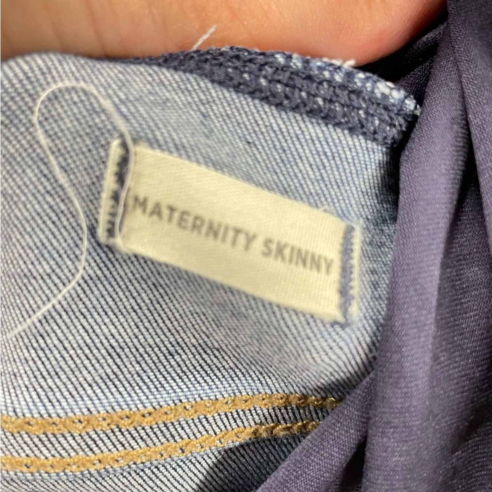 Madewell Maternity Skinny Jeans Womens 25 Medium Wash Stretch Stomach Band - Image 7