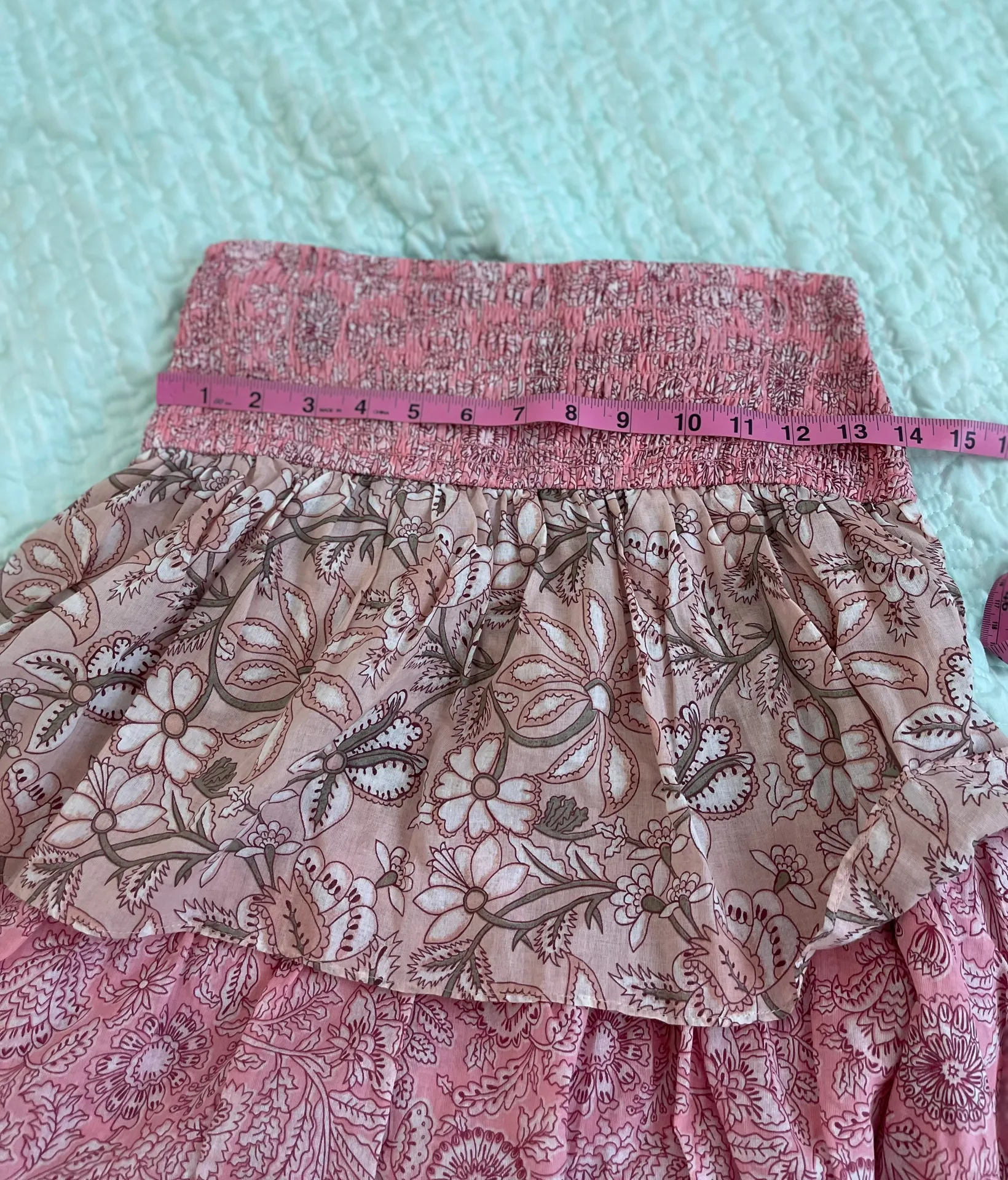 1960 floral tiered dress NWOT - Image 3