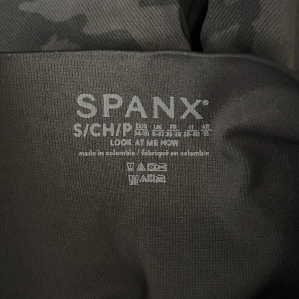 Spanx Pants Womens Small Gray Black Camo Seamless Look at Me Now Leggings Casual - Image 6