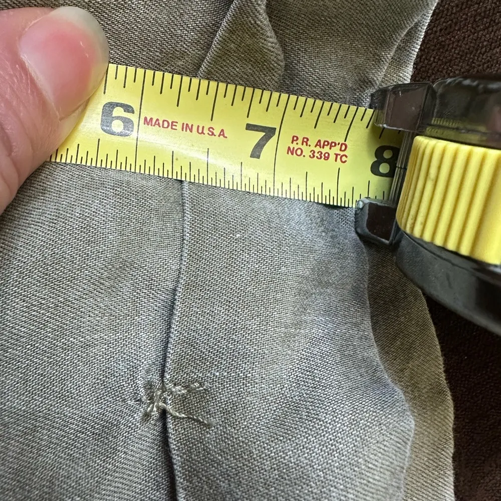 JANE + DELANCEY Olive Green Button Down Collard Cuffed Sleeves Casual Top Sz M Size M - Image 12