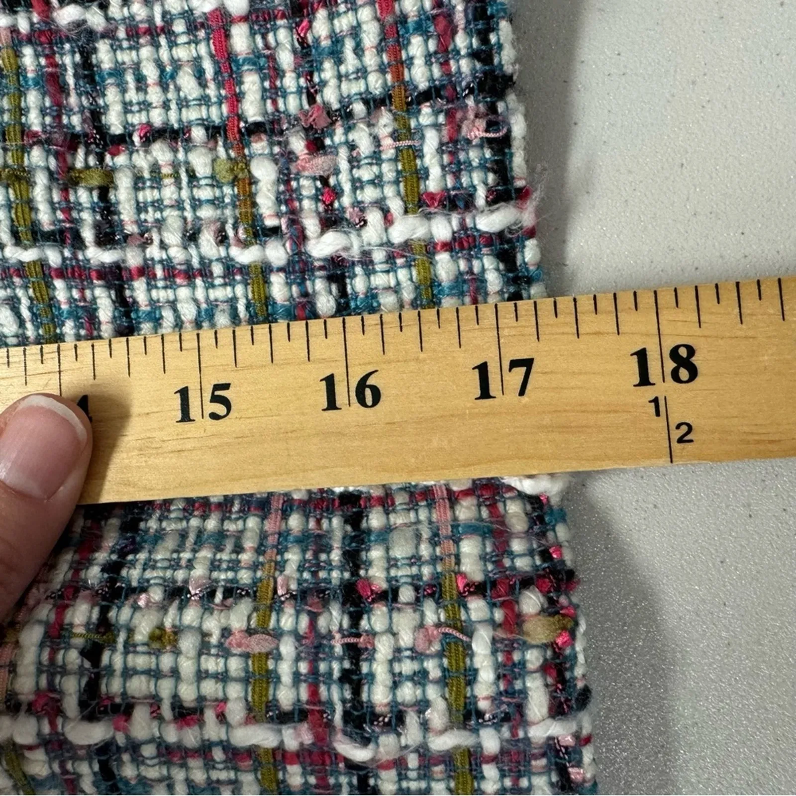 Loft Multi Color Tweed Mini Skirt Womens 0 Fall Preppy Academia Legally Blonde - Image 10